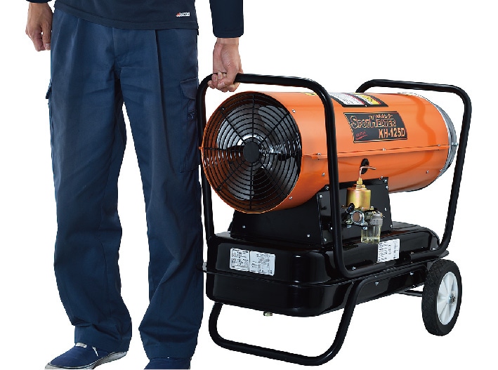 【代引不可】【法人・施設限定】 スポットヒーター (50/60Hz兼用) 熱出力32kW タンク容量30L KH-125D ※個人宅配不可商品 ナカトミ NAKATOMI