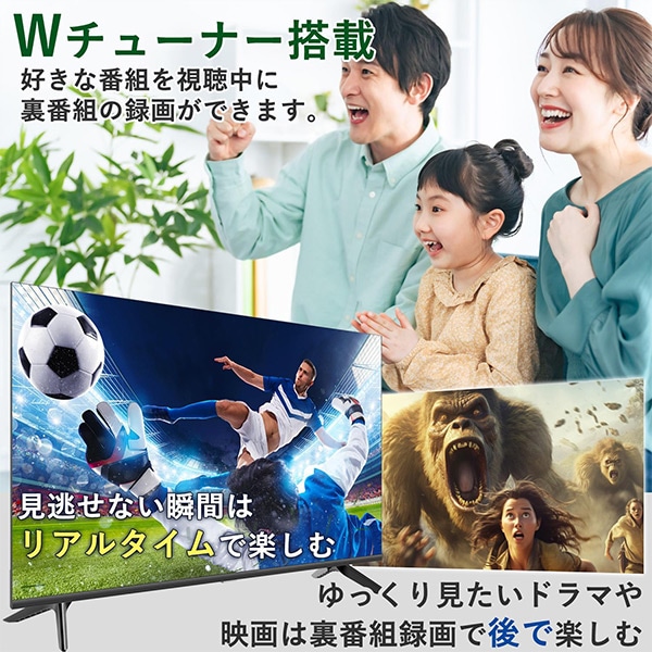 テレビ 32型 液晶 ハイビジョン 地上/BS/110度CS 外付けHDD録画 裏番組録画 QRTN-32W2K 山善 YAMAZEN キュリオム Qriom