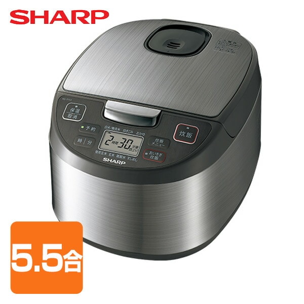 【10％オフクーポン対象】炊飯器 (5.5合) KS-S10J(S) シルバー系 マイコン炊飯器 シャープ SHARP
