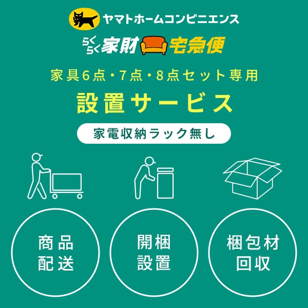 家電6点・7点・8点セット(家電収納ラック無し) 専用 設置サービス