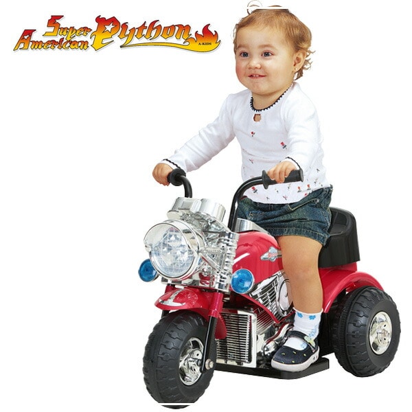 【10％オフクーポン対象】電動バイク 子供用 スーパーアメリカン ニューパイソン(対象年齢3-7歳) V-NP ミズタニ