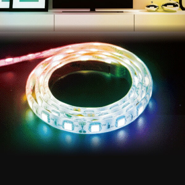 インテリアテープライト 連結テープ LEDテープライト 1m RGB 6123052 RAINBOW アクティ ACTY【10％オフクーポン対象】