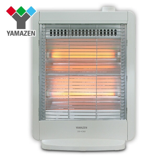 電気ストーブ (800/400W 2段階切替式) DS-K082(W) ホワイト 山善 YAMAZEN