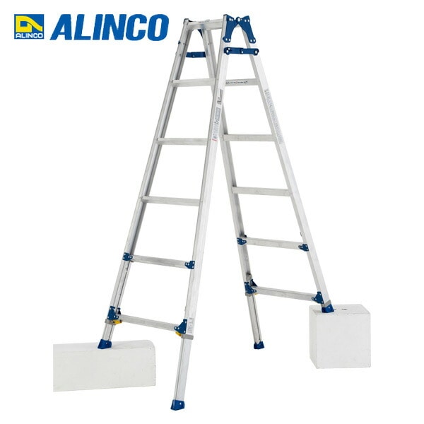 【10％オフクーポン対象】アルミ製脚伸縮式はしご兼用脚立 PRE180F シルバー アルインコ ALINCO