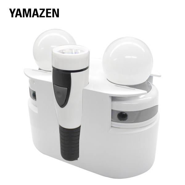 防災灯 防災ライト 懐中電灯 YBT-3 ホワイト 山善 YAMAZEN