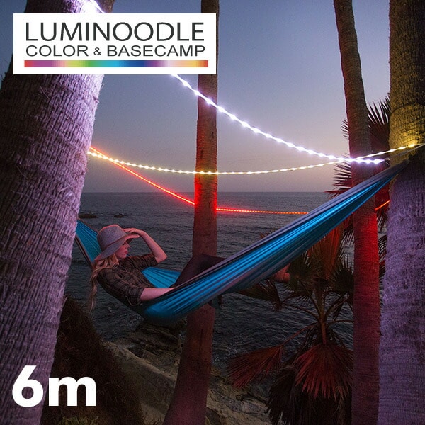 【10％オフクーポン対象】Luminoodle BASECAMP ルミヌードルベースキャンプ 6m ロープ型 LEDライト LUMB60 Power Practical