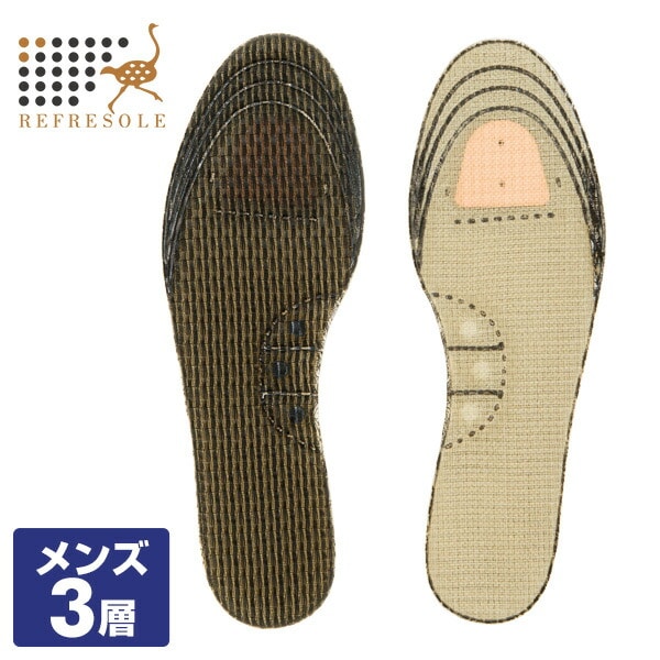 リフレソール メンズ3層 インソール 101-M3B/102-M3S シーアンドケイ