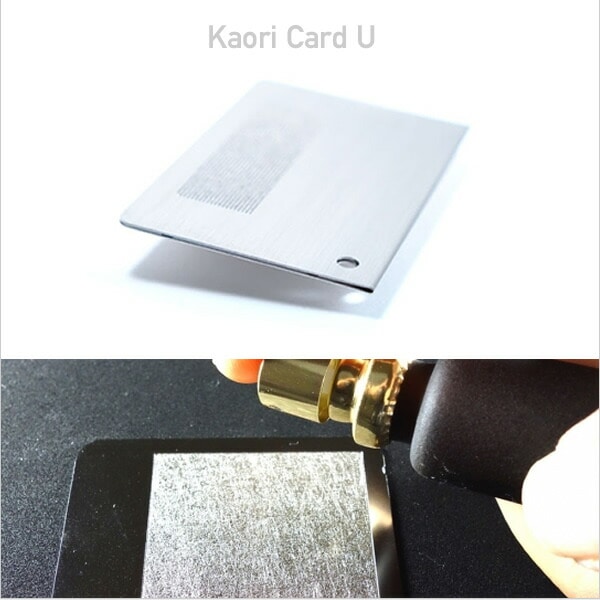 【代引不可】Kaori Card U (カオリ カード ユー) 名刺 名刺入れ カード 香り におい レリーフ RE:LEAF