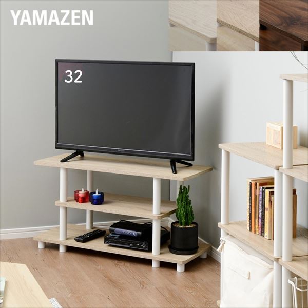 テレビ台 32インチ 対応 幅80 奥行30 高さ41.5cm ローボード RYWTVE-8030 山善 YAMAZEN【10％オフクーポン対象】