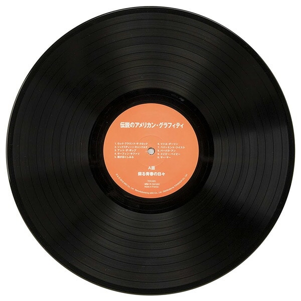 レコード盤 伝説のアメリカングラフィティ TOR-003 ブラック レコード 