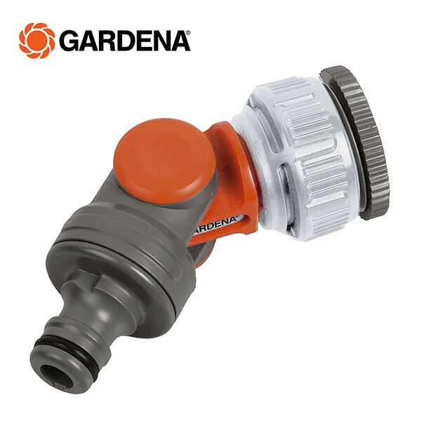 蛇口ホース口ネジ式コネクター 角度調整可 33.3 mm(G1) および 26.5 mm(G3/4) 2999-20 901032001ガルデナ GARDENA