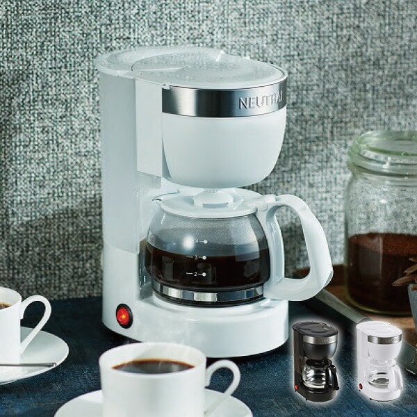アロマコーヒーメーカー 650ml 4杯分 NR-K-CM1-BK/-WH ニュートラル