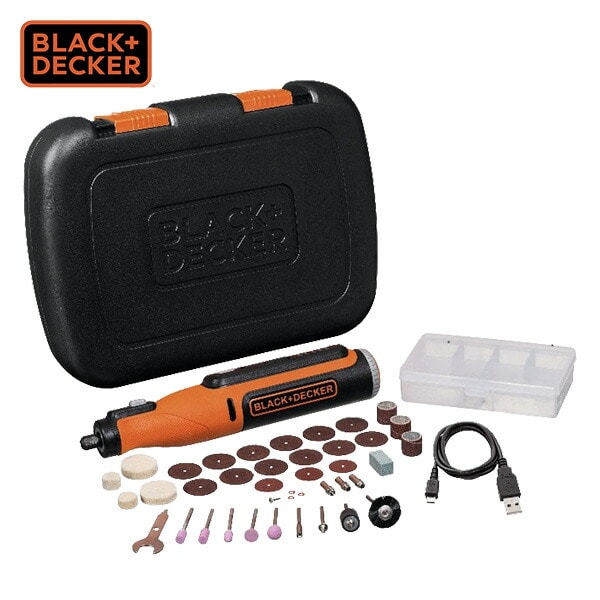 ロータリーツール 電動ツール ハンドグラインダー ハンドリューター ルーター BCRT8K35 オレンジ ブラックアンドデッカー(BLACK＆DECKER)