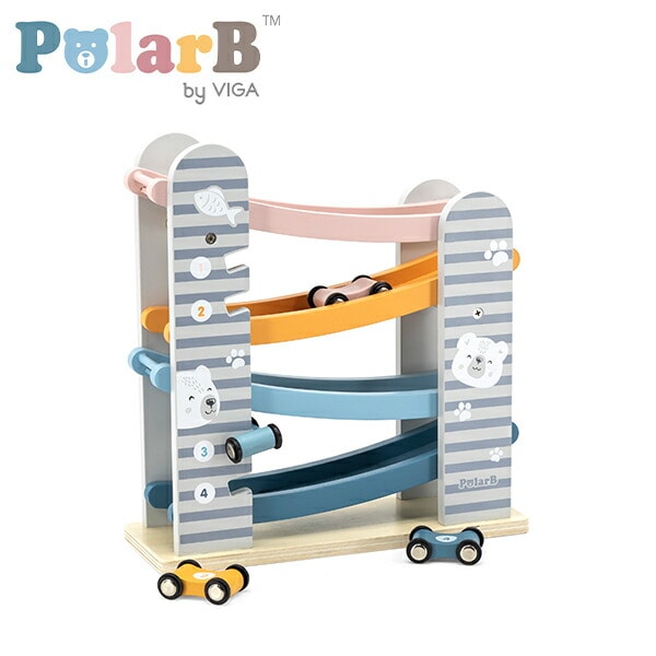 【10％オフクーポン対象】カースライダー 木製 おもちゃ ベビー 赤ちゃん (対象月齢18ヶ月から) TYPR44013 ポーラービー Polar B