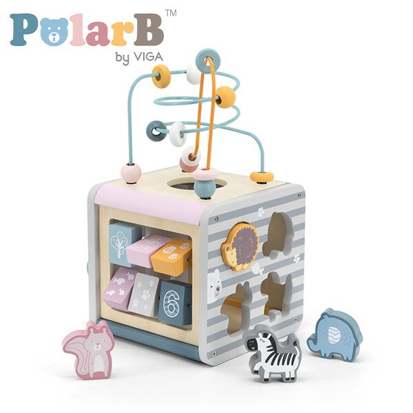 アクティビティボックス 木製 おもちゃ ベビー (対象月齢18ヶ月から) TYPR44030 ポーラービー Polar B