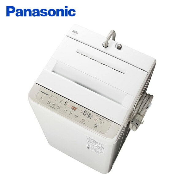 【10％オフクーポン対象】洗濯機 7kg 一人暮らし 全自動洗濯機 小型 縦型洗濯機 NA-F7PB1-C エクリュベージュ パナソニック Panasonic