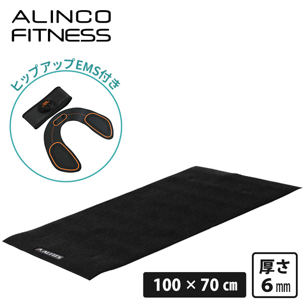 エクササイズフロアマットミニ(70×100cm) ヒップアップEMSセット EXP100＋ZZP-02 アルインコ ALINCO
