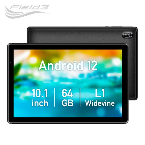 Android12 10.1インチ タブレット 64GB FMラジオ GPS Widevine L1 FFF-TAB10B3 FFF フィールドスリー