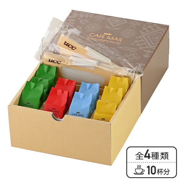 UCC カフェメールギフト YRV10P 10g×10杯分 550428 UCC 上島珈琲