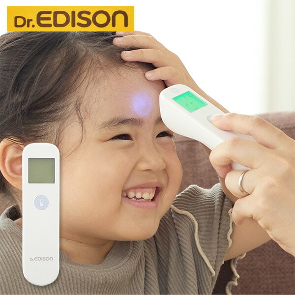 Dr.EDISON 体温計 光ナビ体温計PRO 皮膚赤外線体温計 KJT0306 ホワイト エジソン EDISON