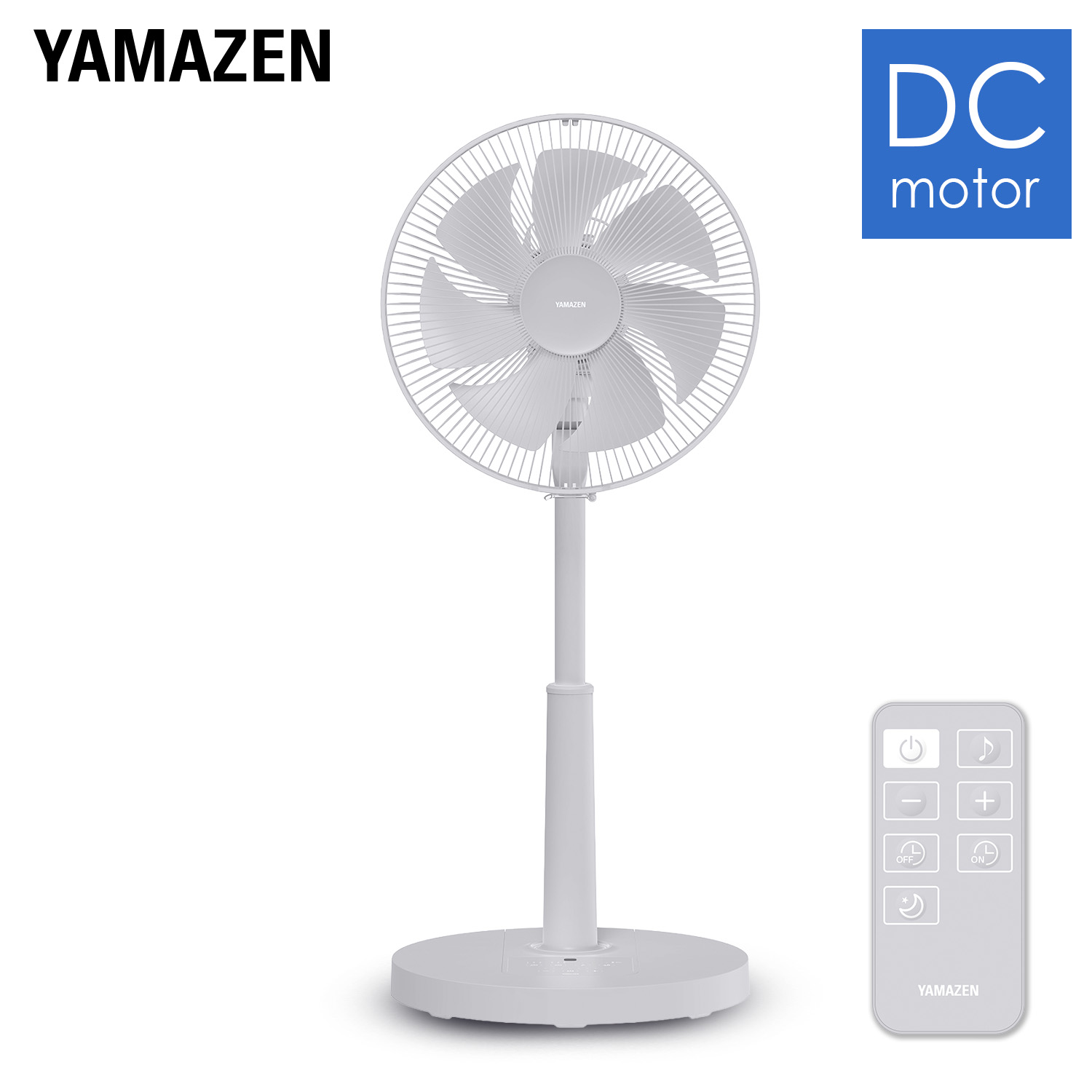 扇風機 DC 左右首振り リモコン 静音 省エネ 風量7段階 YLR-DJD301(H) 山善 YAMAZEN