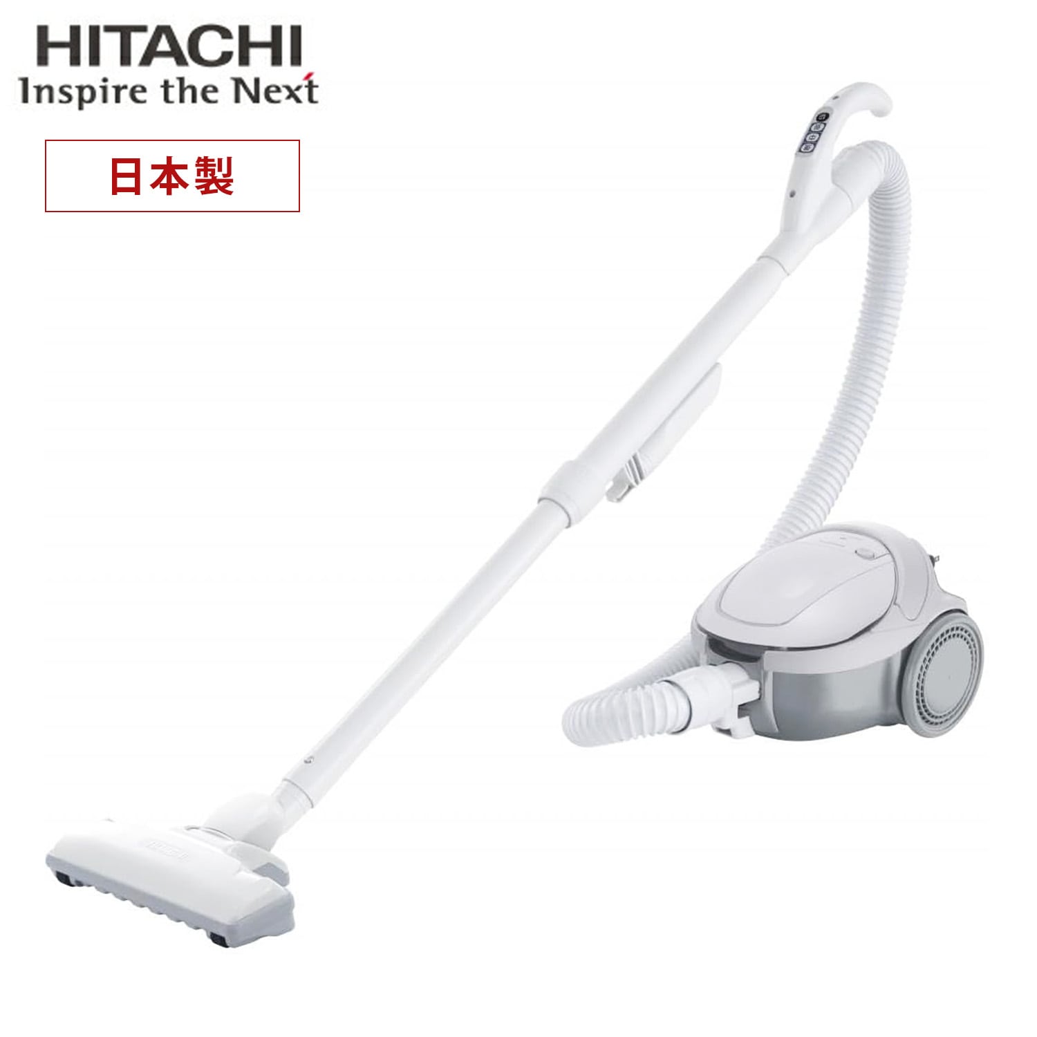 紙パック式掃除機 キャニスター コードタイプ 日本製 CV-F500 ライトグレー 日立 HITACHI