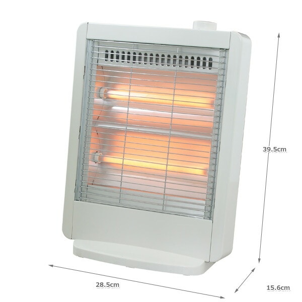 電気ストーブ (800/400W 2段階切替式) DS-K082(W) ホワイト 山善 YAMAZEN