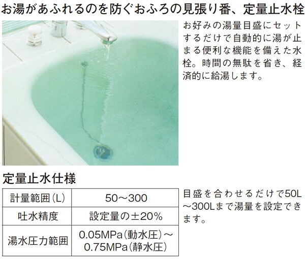 定量止水 サーモスタット付シャワーバス水栓 寒冷地 RBF-107N イナックス INAX