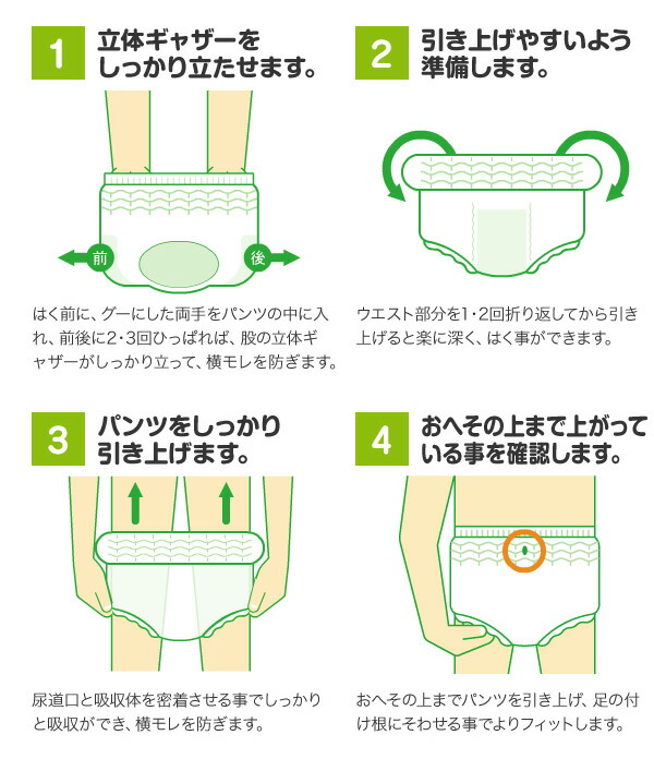 販売終了】アクティ Wで消臭パンツ 長時間タイプ M-Lサイズ (吸収量5