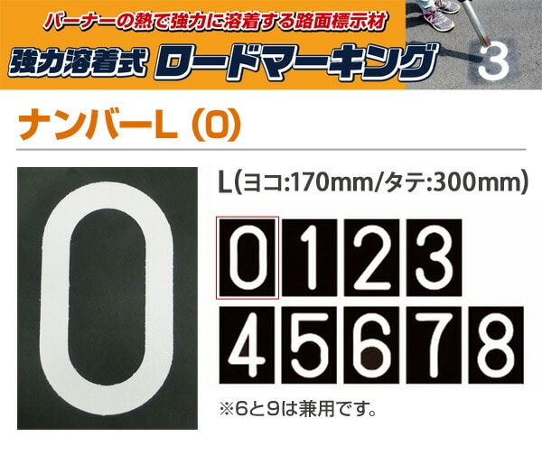 【10％オフクーポン対象】ロードマーキング ナンバーL 0 RM-110 新富士バーナー