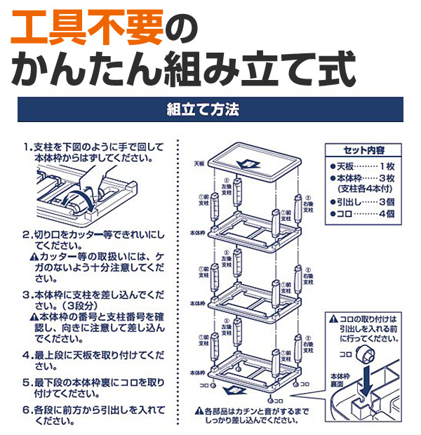 【10％オフクーポン対象】クローゼットチェスト(幅54cm) 3段 SI-W3 JEJアステージ