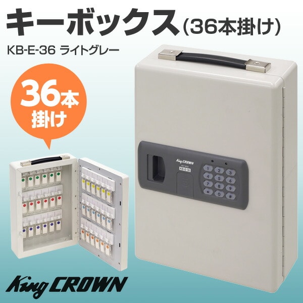 キーボックス (36本掛け) KB-E-36 日本アイエスケイ King CROWN