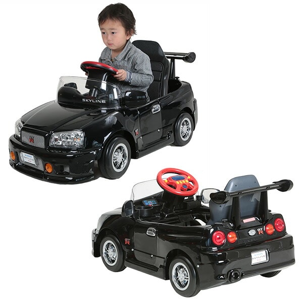 電動乗用玩具 スカイライン GT-R R34型 (電動バッテリーカー)対象年齢2