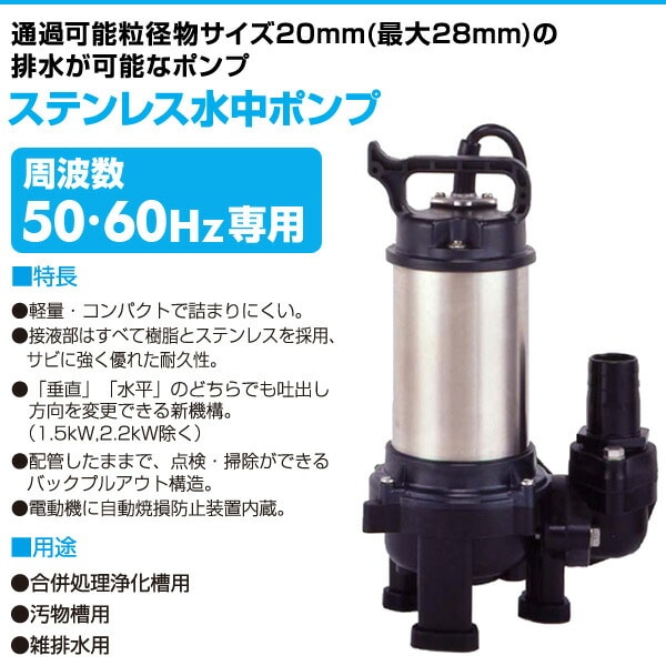 決まりました❗️◇TERADA寺田ポンプ SG-250 水中汚水ポンプ 水中