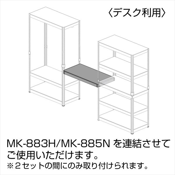 【10％オフクーポン対象】スチールラック 連結用棚板 ※3連用 MK-883H/MK-885N専用 MK-PB1ST ドリームウェア