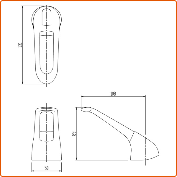 シングルレバー用ハンドル ビーフィットシリーズ用 メッキ PK-A-4147 イナックス INAX