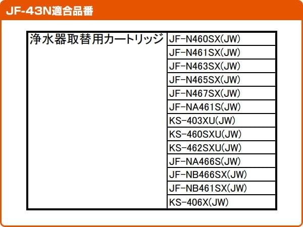 LIXIL JF-43N 浄水器用交換カートリッジ　13物質除去