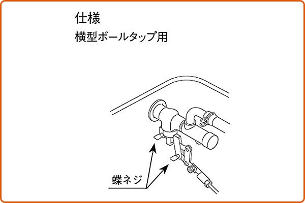 水まわり補修用 蝶ネジ 横型 ボールタップ仕様 (2個入り) PK-41-02 イナックス INAX