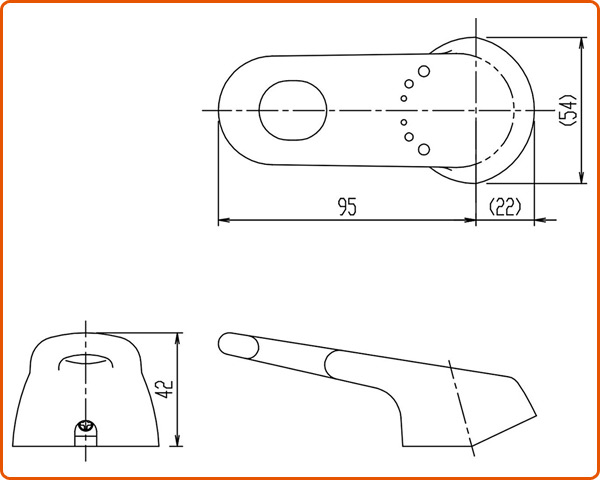 キッチン用水栓金具 シングルレバー用ハンドル ルーティアシリーズ用 抗菌仕様 PK-A-1876 イナックス INAX