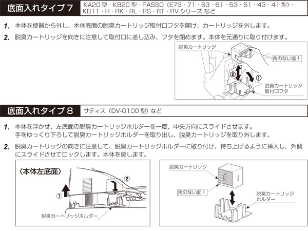 セピオライト脱臭カートリッジ PK-CW-71 イナックス INAX