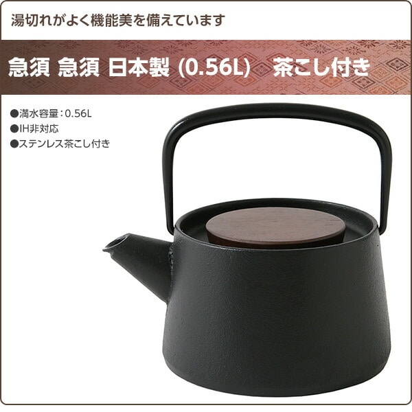 急須 (0.56L)茶こし付き 日本製 池永鉄工