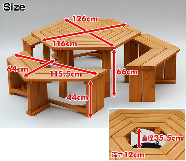 ガーデン テーブル セット BBQ仕様 4点セット HXT-135SBR2 山善 YAMAZEN ガーデンマスター