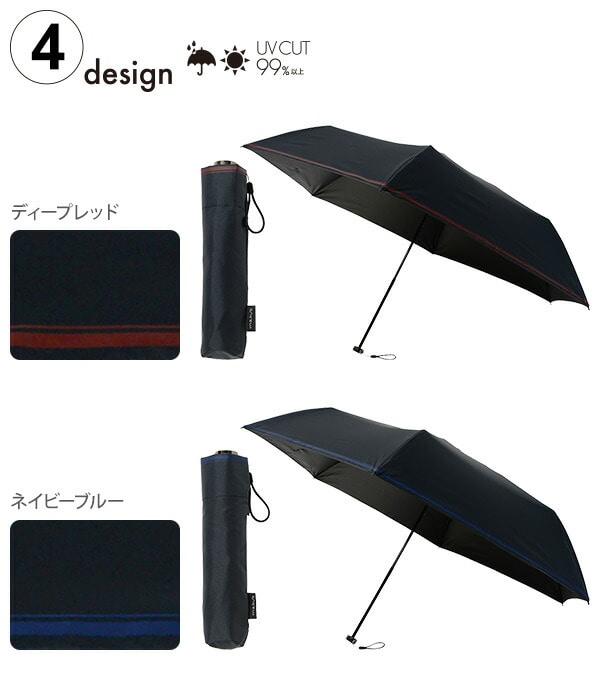 【10％オフクーポン対象】晴雨兼用 折りたたみ傘 6本骨傘 55cmヒートカットTi for MEN マブ mabu/SMV JAPAN