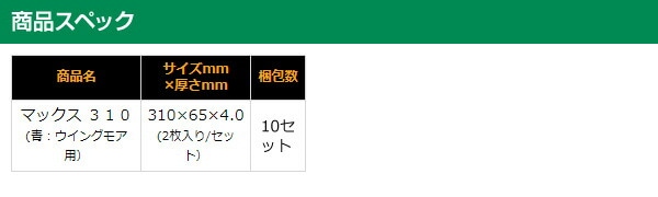 自走草刈機用替刃 マックス310 2枚入り 481三陽金属 SANYO METAL