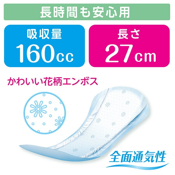 販売終了】ポイズ肌ケアパッド 超スリム 長時間も安心用 (吸収量目安
