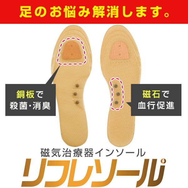 リフレソール メンズ3層 インソール 101-M3B/102-M3S シーアンドケイ