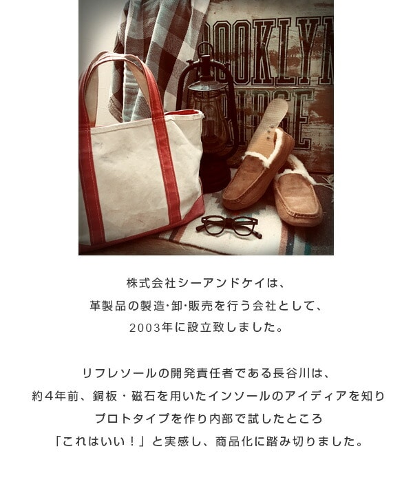 リフレソール メンズ3層 インソール 101-M3B/102-M3S シーアンドケイ
