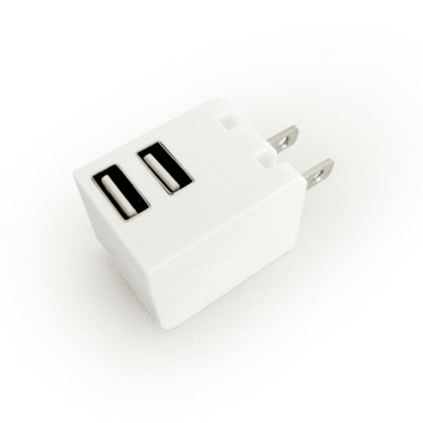 販売終了】充電用 USBアダプタ CUBE型 コンパクトタイプ CHAC24A-WT