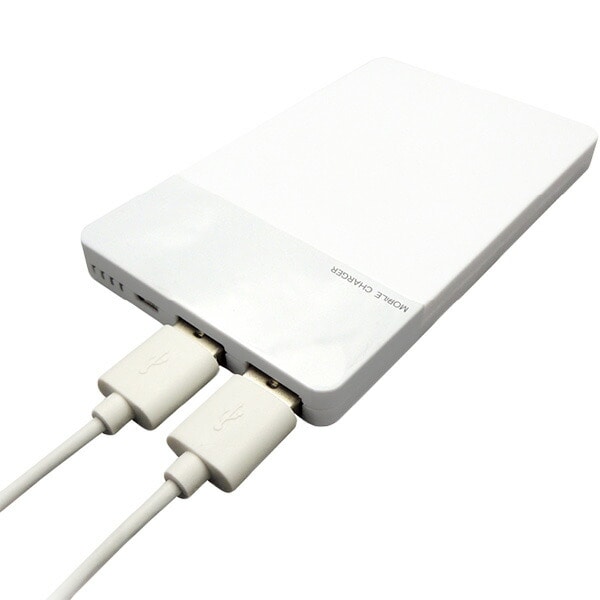 モバイルバッテリー 5000mAh CHLM-5K ホワイト トップランド TOPLAND