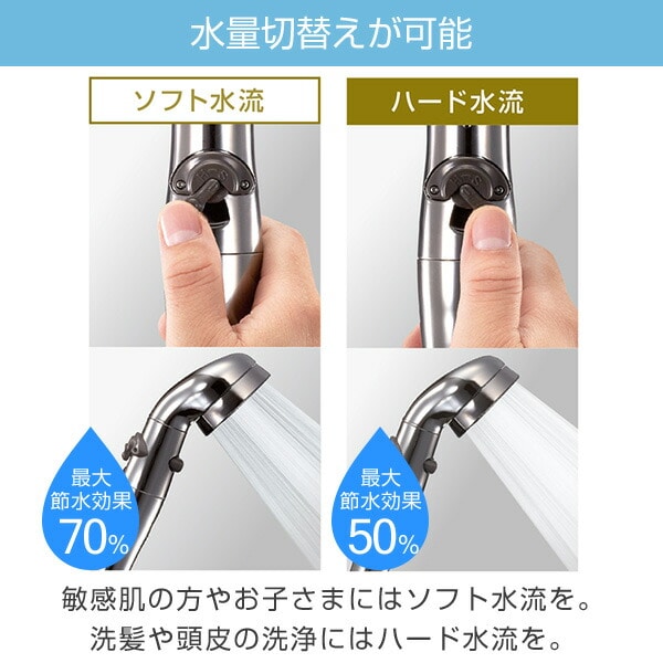 節水シャワープロ・プレミアム シャワーヘッド 節水 増圧手元ストップ